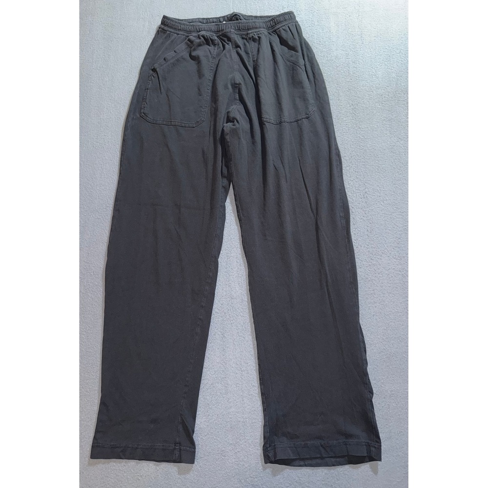 Alphalete Mens Large Charcoal Black Elastic Waist Relaxed Lounge Pants
